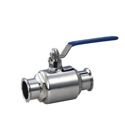 Sanitary SS304 SS316 Tri clamp straight ball valve