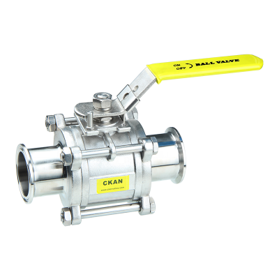 2-WAY Clamp/Weld/Thread/ Flange Stainless Steel Sanitary Ball Valve With Encapsulated Gasket For High Purity Applications