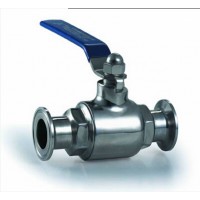 SS304 Sanitary Stainless Steel Clamp Straight Ball Valve