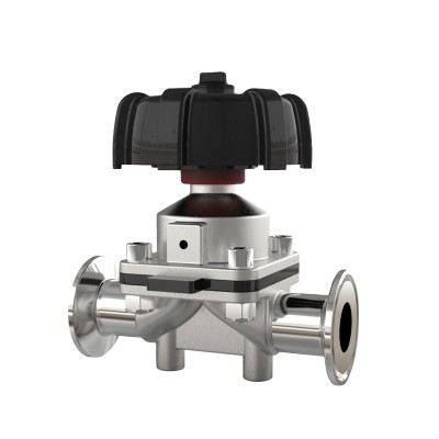 Hygienic Stainless steel tri clamp Saunders diaphragm valve