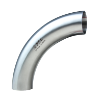 Stainless Steel sanitary fittings Polished 90 Degree Weld Sweep Elbows